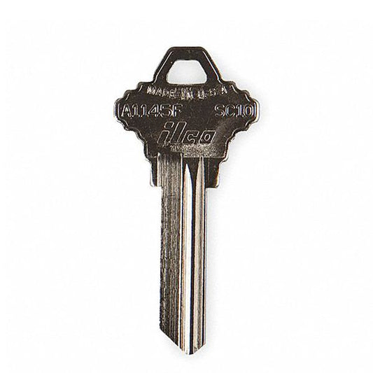 101-F SCHLAGE Key Blank - 6 Pin or Disc -  ILCO - UHS Hardware
