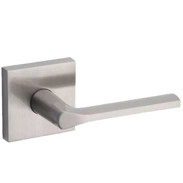 Kwikset - 154LSL - Lisbon Passage Lever - Square Rose - 15 - Satin Nickel - Grade 2 - UHS Hardware