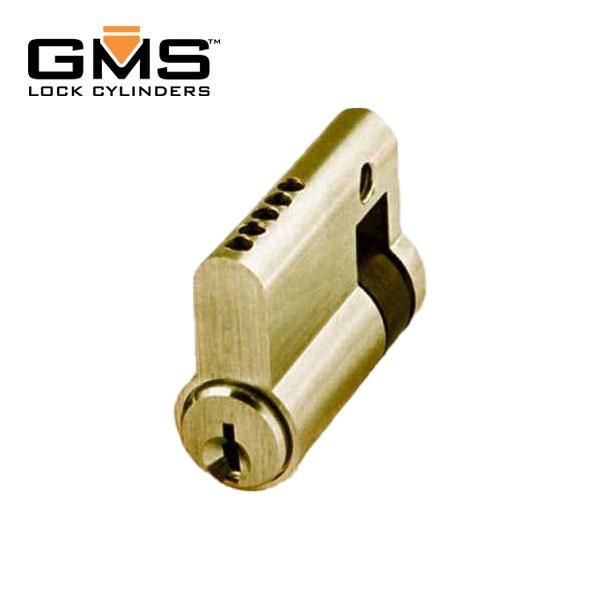 GMS Profile Cylinder - Single-Sided - SC1 - US3 - Polished Brass - UHS Hardware