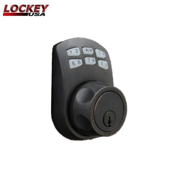 Lockey - SL910 - Slim Line Electronic / Mechanical Combination Deadbolt Lock - Optional finish