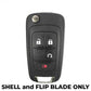 2010-2019 Chevrolet / 4-button Flip Key SHELL for OHT01060512 (AFTERMARKET) - UHS Hardware
