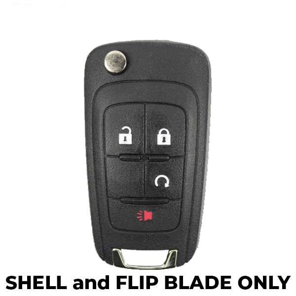 2010-2019 Chevrolet / 4-button Flip Key SHELL for OHT01060512 (AFTERMARKET) - UHS Hardware