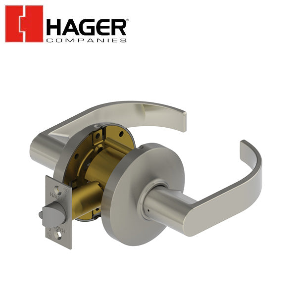 Hager - 3410 - Lever - Passage - 2-3/4" - Satin Chrome - Optional Lever