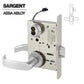 Sargent - 8270 - Electromechanical Mortise Lock - LN Rose / L Lever - Fail Safe - SFIC - 26D - Satin Chrome Plated - 24V - Grade 1 - UHS Hardware