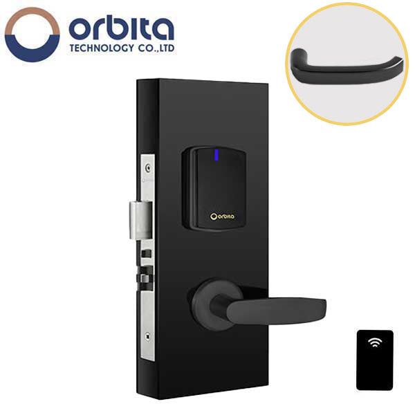 Orbita - S3072 - Mortise Hotel Lock - SPLIT Design - RFID - Hidden Cylinder - Optional Lever Style - 6 VDC - Optional Finish - Grade 2 - UHS Hardware