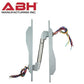 ABH - PT1000 - Electrical Power Transfer - 24 AWG Wires - Brushed Aluminum - UHS Hardware