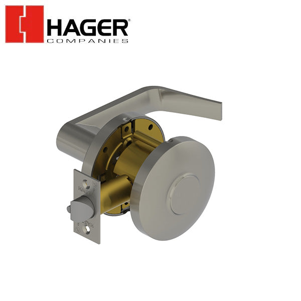 Hager - 3525 - Lever - Exit - 2-3/4" Satin Chrome - Withnell Lever