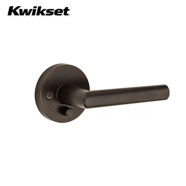 Kwikset - 9117 - Milan Privacy Lever with Round Rose - Privacy - 11P - Venetian Bronze - Grade 2 - UHS Hardware