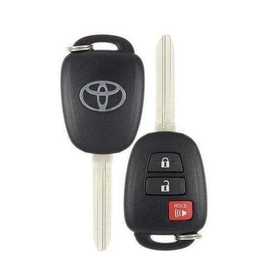 2012-2017 Toyota Prius C / 3-Button Remote Head Key / PN: 89070-52F60 / HYQ12BDM / G Chip (OEM) - UHS Hardware