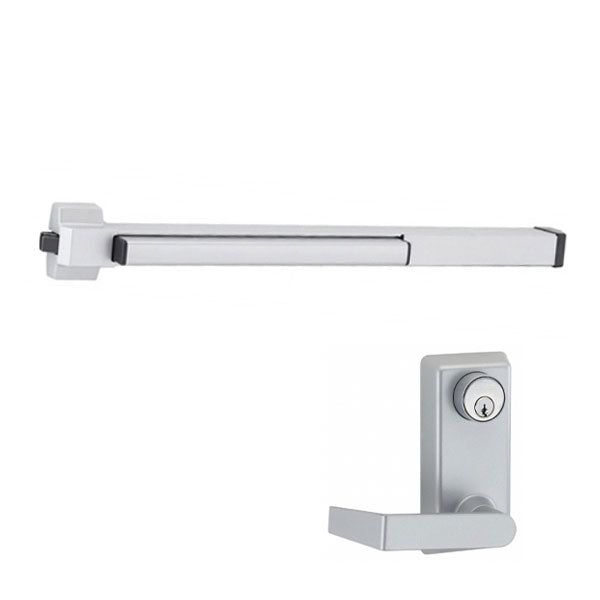 Von Duprin - 22L06 - Rim Exit Device with Trim Lever - Aluminum Finish - 3 Foot - UHS Hardware