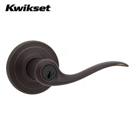 Kwikset - 740TNL - Tustin Lever - Round Rose - Entry - 11P - Venetian Bronze - SmartKey Technology - Grade 2 - UHS Hardware