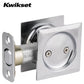 Kwikset - 93340  - Square  Pocket Door Lock - Passage - 26D - Satin Chrome - UHS Hardware