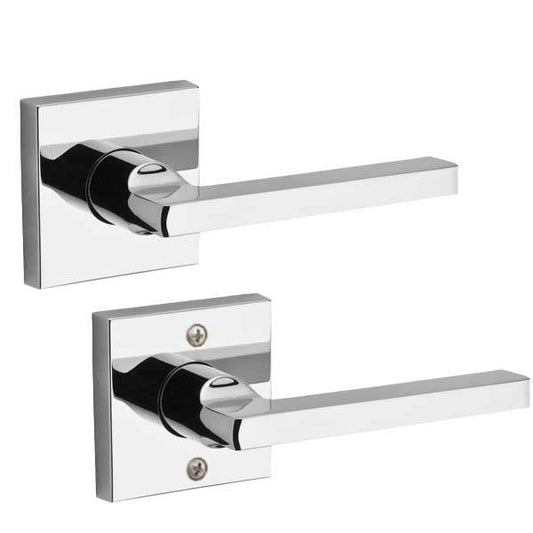 Baldwin Reserve - PS.SQU.CSR - Contemporary Square Lever - Square Rose - 260 - Polished Chrome - Passage - Grade 2 - RH - UHS Hardware