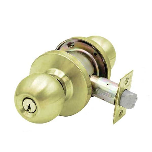 Commercial Door Knob - 2-3/4” Standard Backest - Polished Brass- Entrance - Grade 2 - UHS Hardware