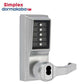 Simplex LR1031 Pushbutton Lever Lock - Best IC Core (SFIC) - 26D - Satin Chrome - RH- Passage - UHS Hardware