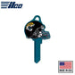 ILCO - NFL TeamKeys - Helmet Edition - Key Blank - Jacksonville Jaguars - KW1 (5 Pack) - UHS Hardware