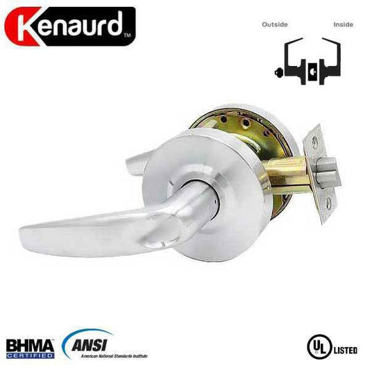 Commercial Lever Set Handle - Contemporary Design - 2-3/4” Standard Backset - Satin Chrome - Classroom - Grade 2 - UHS Hardware