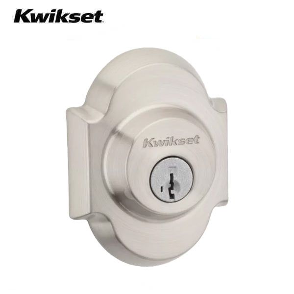 Kwikset - 980 - Deadbolt - Single Cylinder - Austin Rose - 15 - Satin Nickel - SmartKey Technology - Grade 1 - UHS Hardware