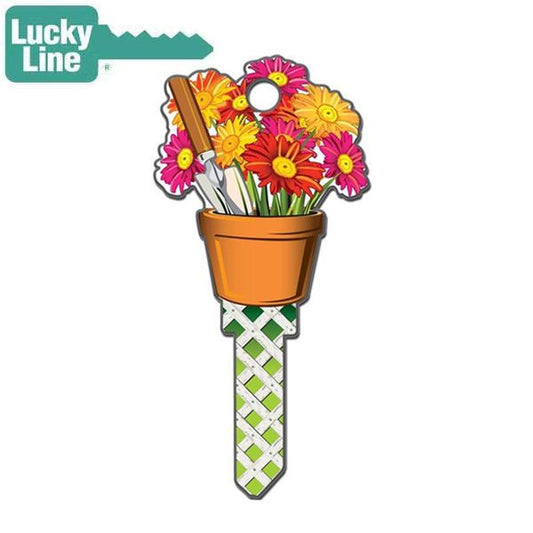 LuckyLine - B142K - Key Shapes - Gardening - Kwikset - KW1 - 5 Pack - UHS Hardware