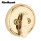 Kwikset - 780 - Residential Deadbolt - Single Cylinder - Round Rose - 3 - Polished Brass - KW1 - Grade 2 - UHS Hardware