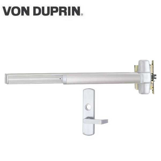 Von Duprin - 9875 - Mortise Lock Exit Device - Classroom - 3' Long - Less Core - Satin Chrome - Grade 1 - UHS Hardware