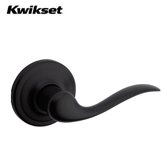 Kwikset - 720TNL -Tustin Lever - Round Rose - Passage - 514 - Iron Black - Grade 2 - UHS Hardware