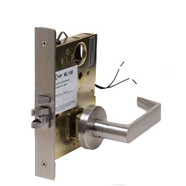 Command Access - Electrified Mortise Lever Set - Fail Secure - Request to Exit - Storeroom - L6 - 24V - Satin Chrome - Grade 1 - UHS Hardware