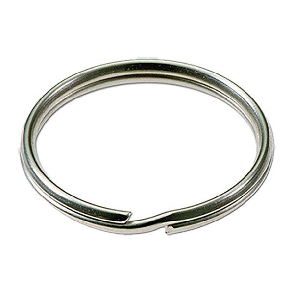 LuckyLine - 77000 - 2" Split Key Rings - Nickel-Plated Tempered Steel - 50 Pack - UHS Hardware