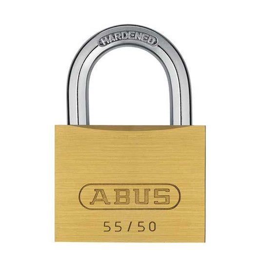 Abus - 55/50 B - Economy Solid Brass Padlock - 1-57/64" Width - UHS Hardware