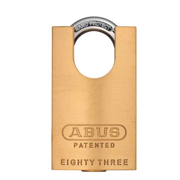 Abus - 83CS/45-300 - Premium Loaded Brass Padlock w/ Shackle Guard - S2 - Schlage C - 5/6 Pin - Rekeyable - 1-27/32" Width - UHS Hardware