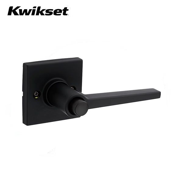 Kwikset - SL6002DAL - Daylon Lever Set - Square Rose - 514 - Satin Black Finish - Entry - Grade 3 - UHS Hardware