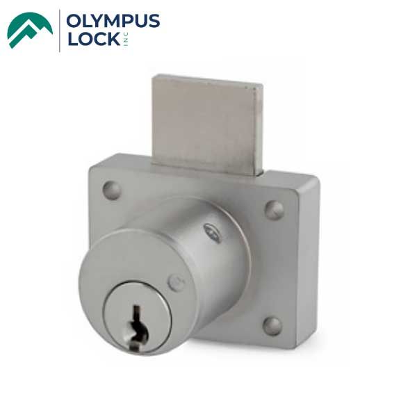 Olympus - 800S - Cabinet Drawer Deadbolt Lock - 1-1/8" - Schlage C - 26D - Satin Chrome - KD - Grade 1 - UHS Hardware