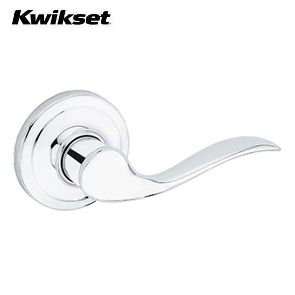 Kwikset - 720TNL - Tustin Lever - Round Rose - Passage - 26 - Polished Chrome - UHS Hardware