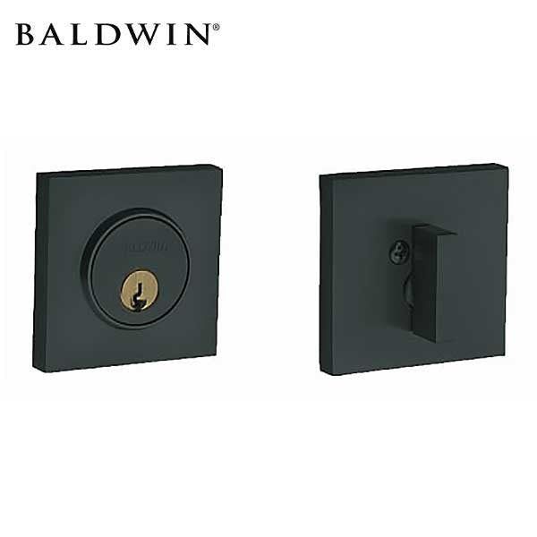 Baldwin Estate - 8220 Santa Monica Contemporary Square Deadbolt - Singl Cyl - 264 - Optional Finish - Grade 2 - UHS Hardware