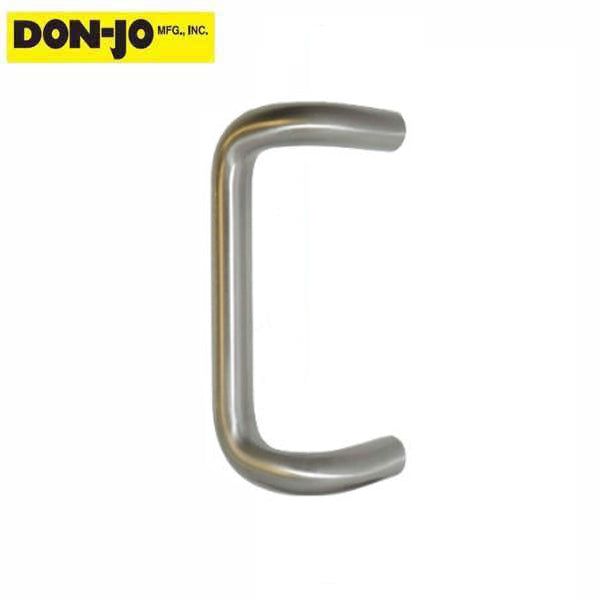 Don-Jo - 1150 - Offset Round Door Pull - 8" CTC - 628 - Satin Aluminum - UHS Hardware