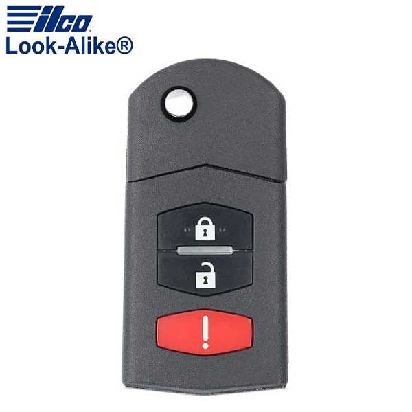 2005-2008 Mazda 6 / 3-Button Flip Key / PN: GP7A-67-5RYB / KPU41788 (AFTERMARKET) - UHS Hardware