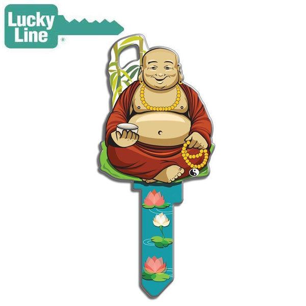 LuckyLine - B137K - Key Shapes - Buddha - Kwikset - KW1 - 5 Pack - UHS Hardware