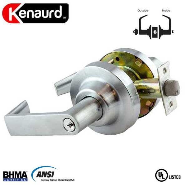 Commercial Lever Handle - 2-3/4” Standard Backset - Satin Chrome - Entrance - Grade 1 - UHS Hardware