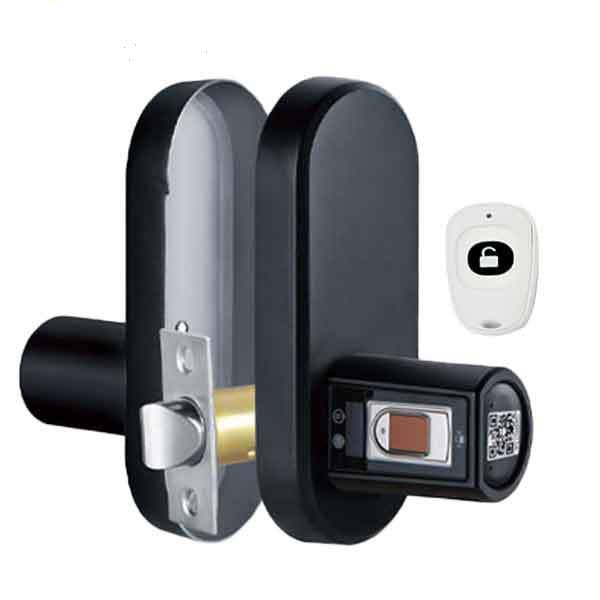 Ai.one Smart Lock – Biometric Fingerprint Lock – w/ Remote – Latch + Bolt – Black (WE.LOCK) - UHS Hardware