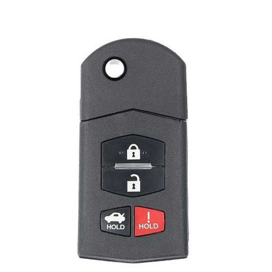 2006-2008 Mazda 6 / 4-Button Flip Key / PN: 4238A-41524 / KPU41788 (AFTERMARKET) - UHS Hardware