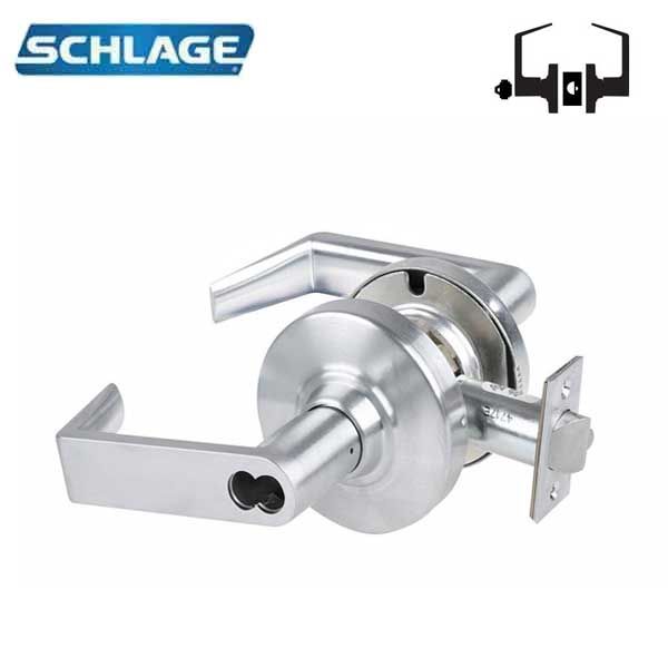 Schlage - ND70BD - Commercial Lever Set - Classroom Lock - Less SFIC - Satin Chrome - Optional Levers - Fire Rated - Grade 1 - UHS Hardware