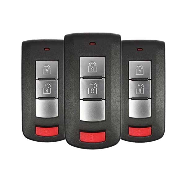 3 x 2008-2020 Mitsubishi Lancer / Outlander / 3-Button Smart Key / PN: 8637B885 / OUC644M-KEY-N (BUNDLE OF 3) - UHS Hardware