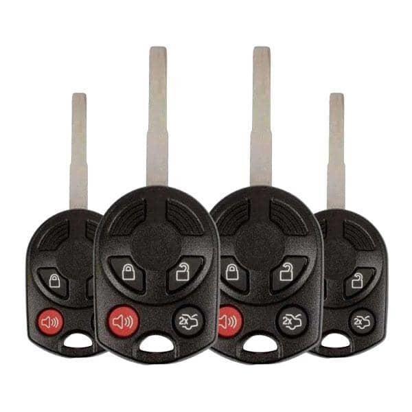 4 x 2011-2019 / Ford 4-Button Remote Head Key / PN: 164-R8046 / OUCD6000022 / HU101 HS / Chip 80 Bit (BUNDLE OF 4) - UHS Hardware