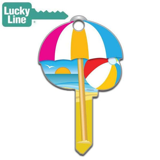 LuckyLine - B113K - Key Shapes - Beach - Kwikset - KW1 - 5 Pack - UHS Hardware