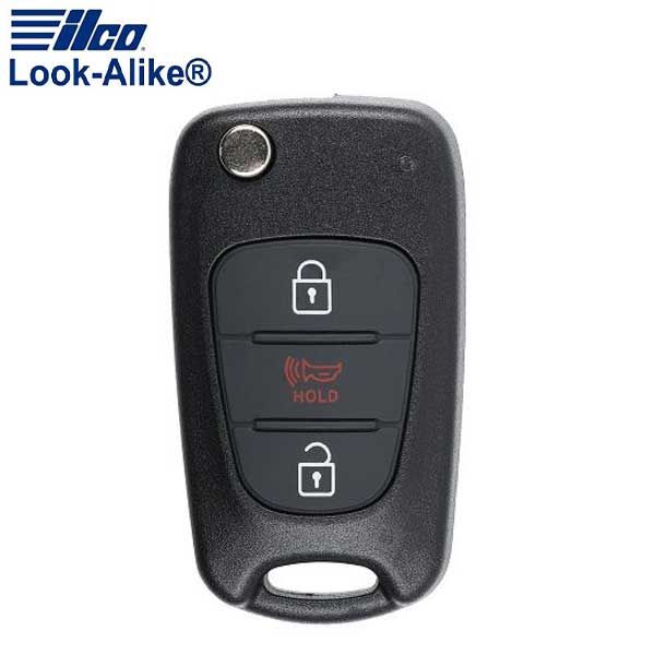 2010-2013 Kia Soul / 3-Button Flip Key / PN: 95430-2K340 / NY0SEKSAM11ATX (AFTERMARKET) - UHS Hardware