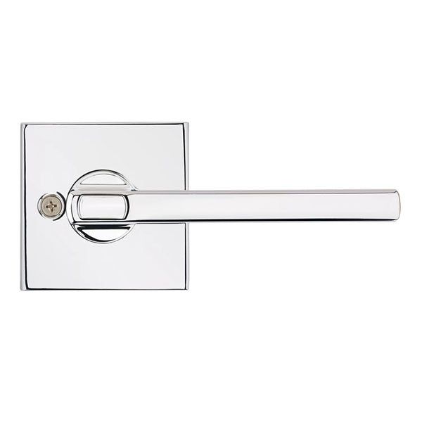 Kwikset - 156 - Halifax Lever - Square Rose - 26 - Polished Chrome - Entrance - SC1 Schlage - SmartKey Technology - Grade 2 - UHS Hardware