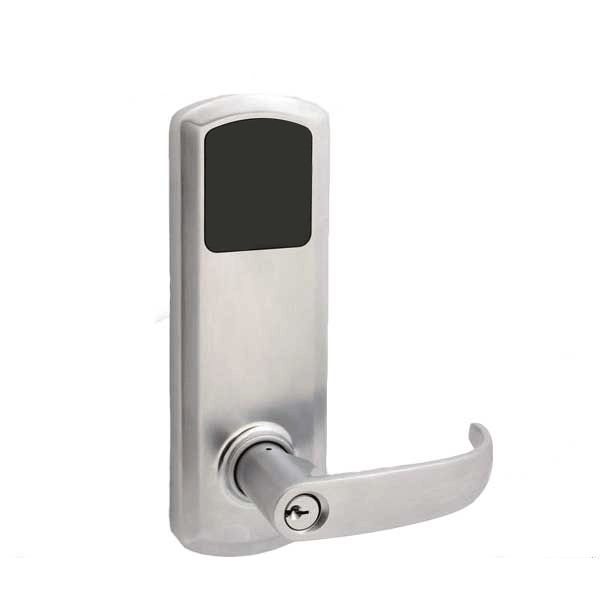 TownSteel - E-Genius 4000 - Interconnected Electronic Touch Keypad Lock - Entry - RFID - 4" - On Center - Right Handed - Satin Chrome - Grade 1 - UHS Hardware