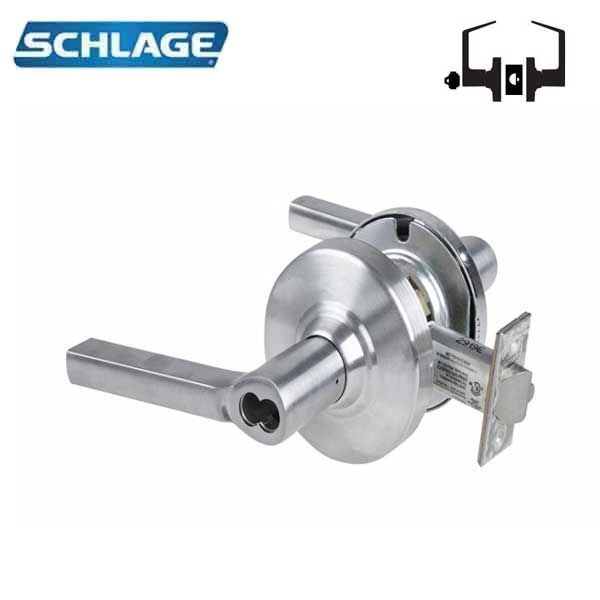 Schlage - ND80BD - Commercial Lever Set - Storeroom - Less SFIC - Satin Chrome - Optional Levers - Fire Rated - Grade 1 - UHS Hardware