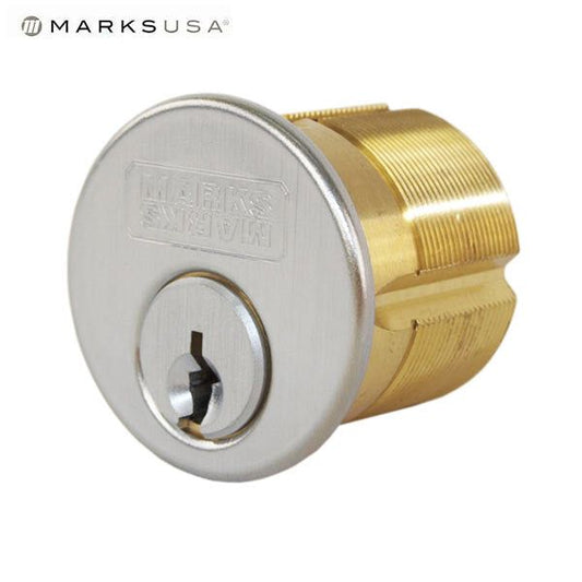 Marks USA - 2182-26D-1C - Mortise Cylinder - 1-1/8" - KD - 26D - Satin Chrome - UHS Hardware