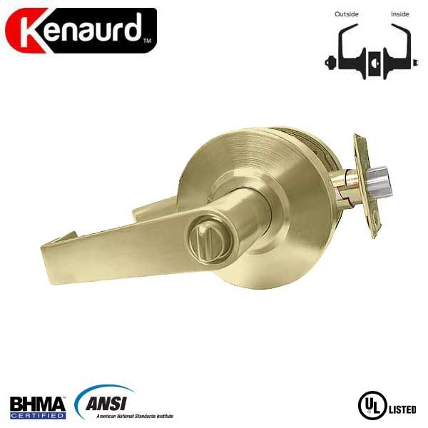 Commercial Lever Handle - 2-3/4” Standard Backset - Polished Brass - Entrance - Grade 2 - UHS Hardware